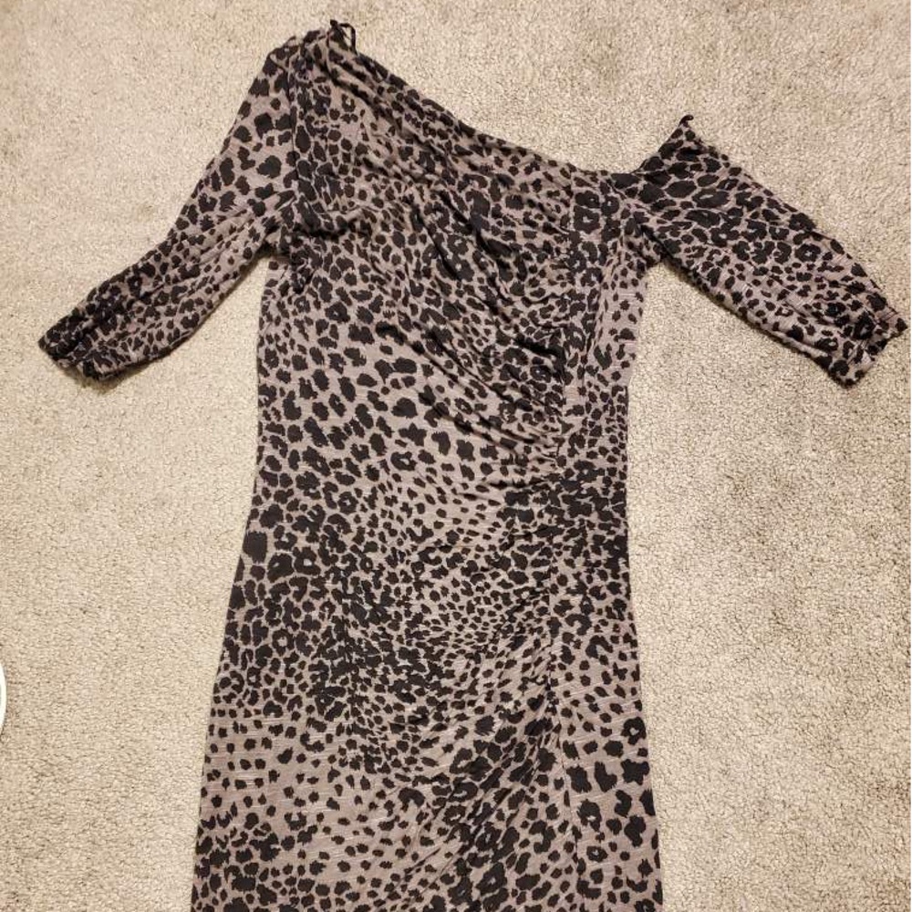 Guess Jet Black Multi body dress. Size XS. NWT.